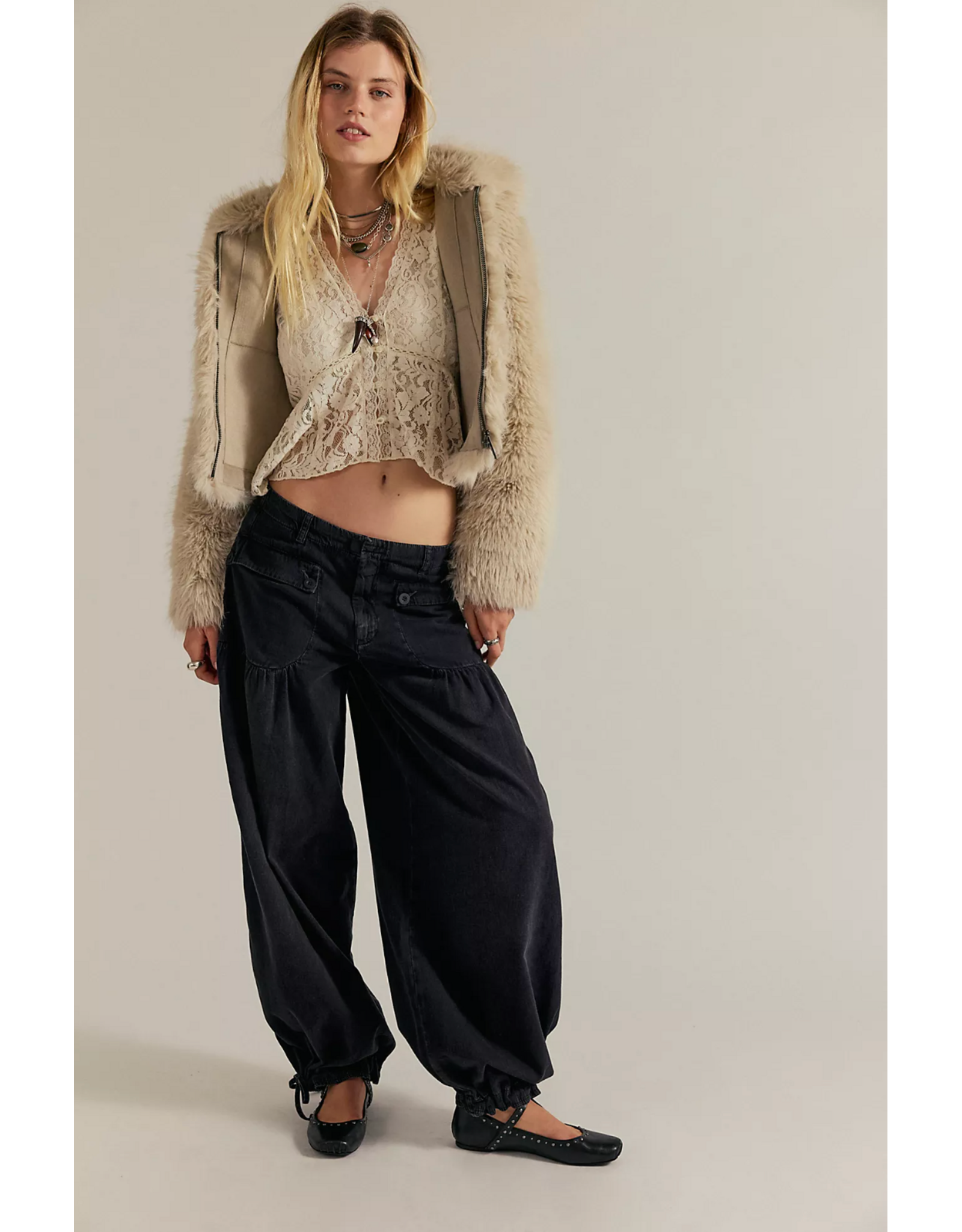 Free people Free People - Lotus Balloon Jeans (Smokeshow)