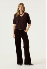 Garcia Garcia - Short Sleeve V Neck Sweater (Hazel Bloom)