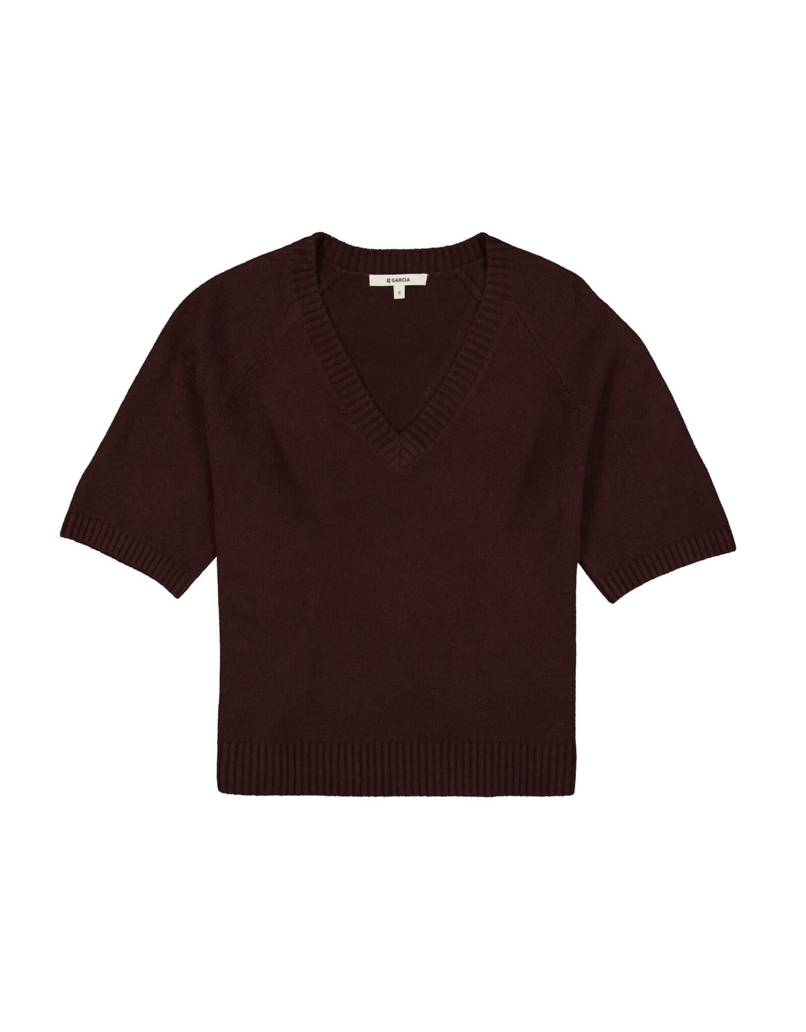 Garcia Garcia - Short Sleeve V Neck Sweater (Hazel Bloom)