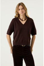 Garcia Garcia - Short Sleeve V Neck Sweater (Hazel Bloom)
