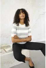 Kaffe Kaffe - Lizza stripe (Chalk / Light Grey)