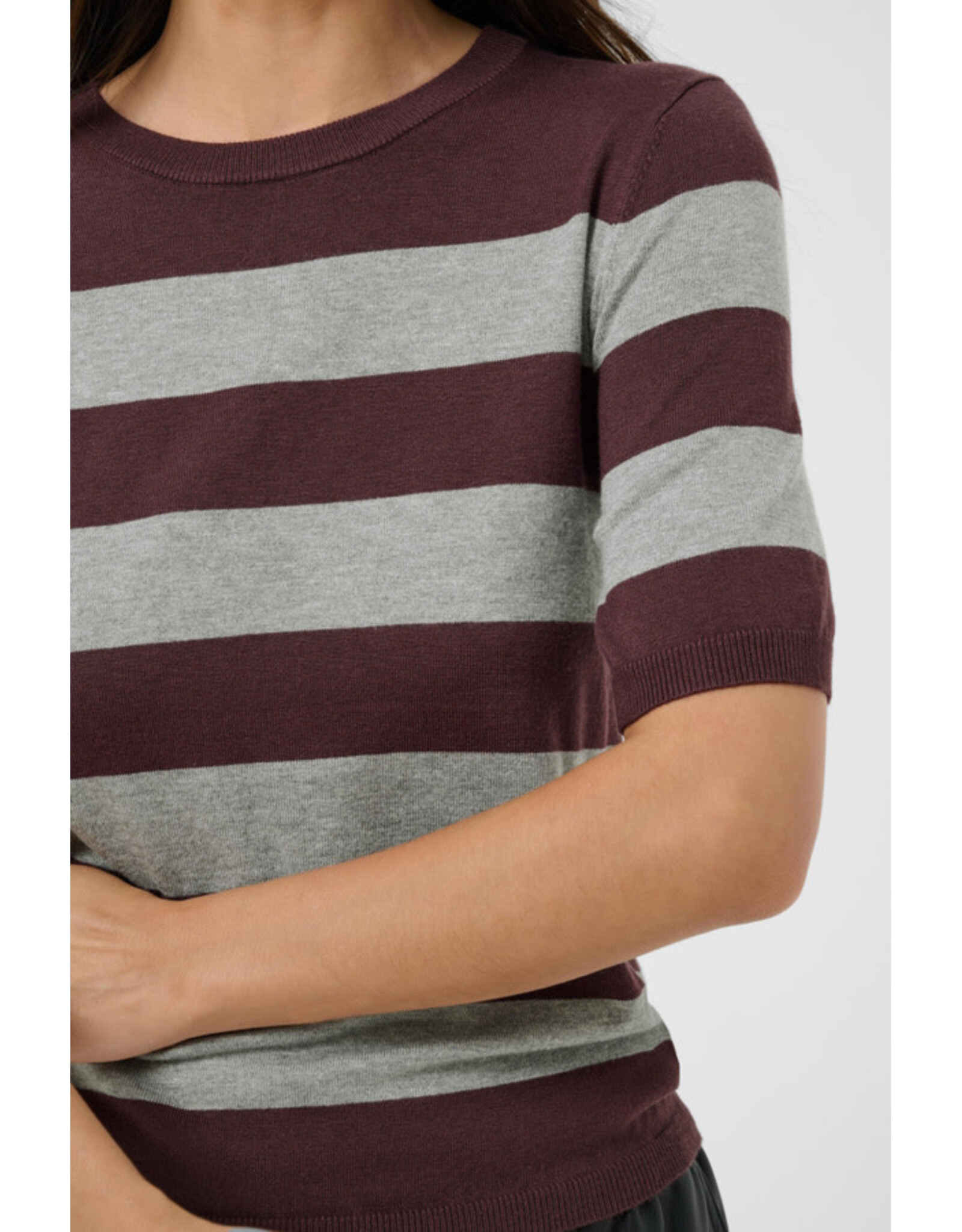 Kaffe Kaffe - Lizza stripe (Fudge / Grey)