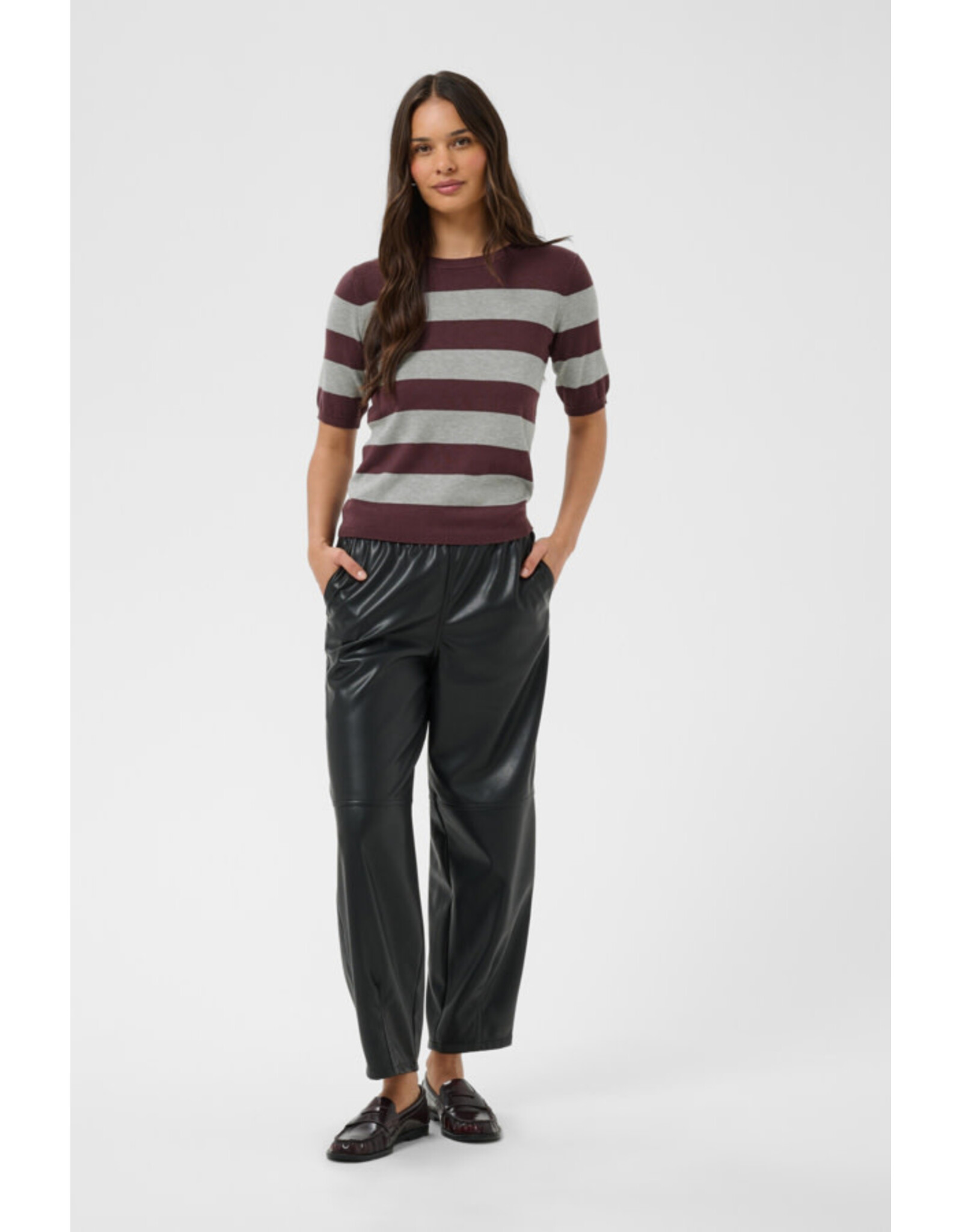 Kaffe Kaffe - Lizza stripe (Fudge / Grey)