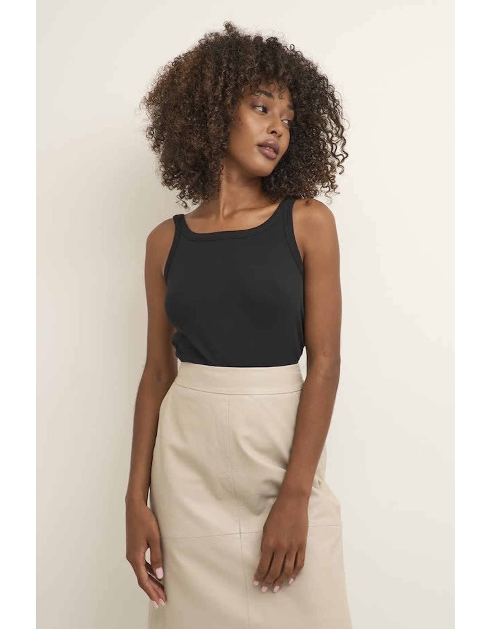 Kaffe Kaffe - Carna Tank (Black Deep)