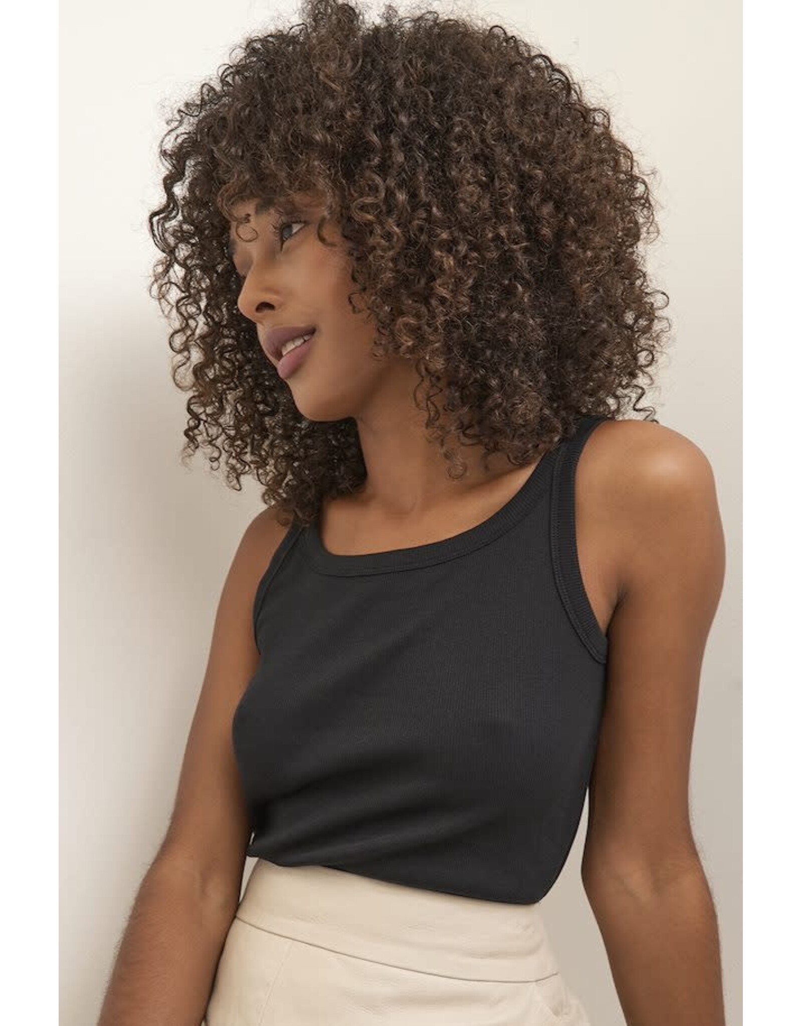 Kaffe Kaffe - Carna Tank (Black Deep)