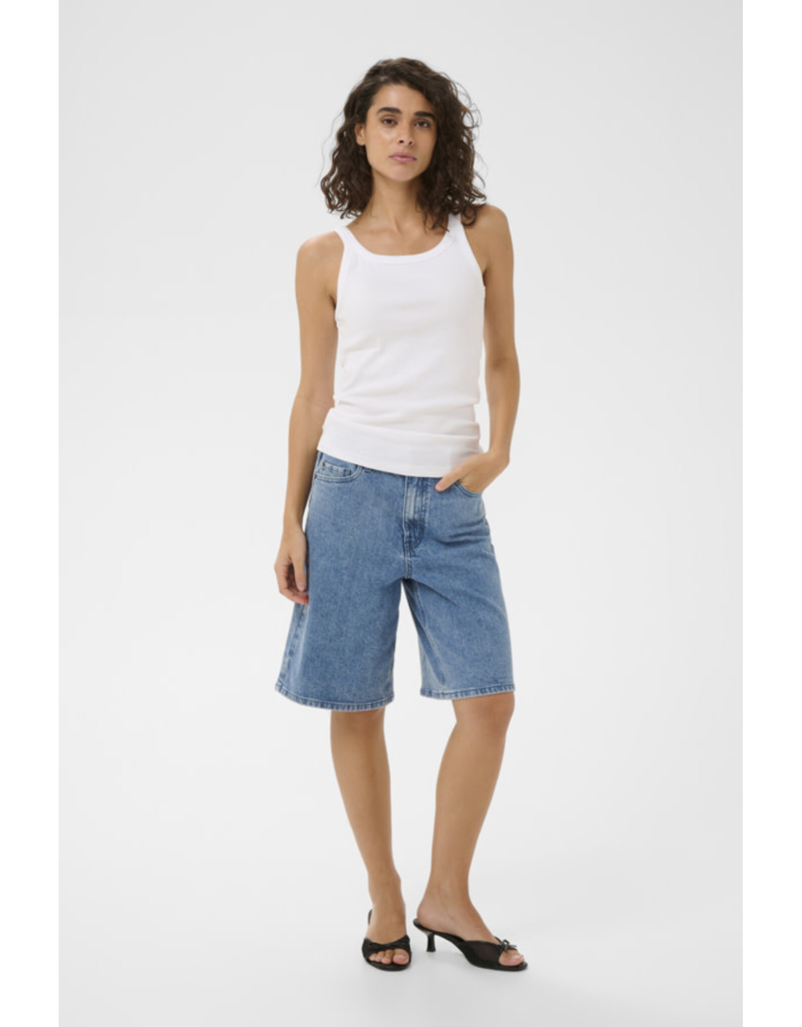 Kaffe Kaffe - Carna tank (Optical White)