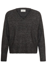 Kaffe Kaffe - Aniel V Neck Pullover (Dark Grey)