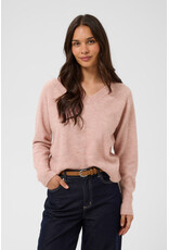 Kaffe Kaffe - Aniel V Neck Pullover (Pale Mauve)