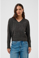 Kaffe Kaffe - Aniel V Neck Pullover (Dark Grey)