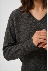 Kaffe Kaffe - Aniel V Neck Pullover (Dark Grey)