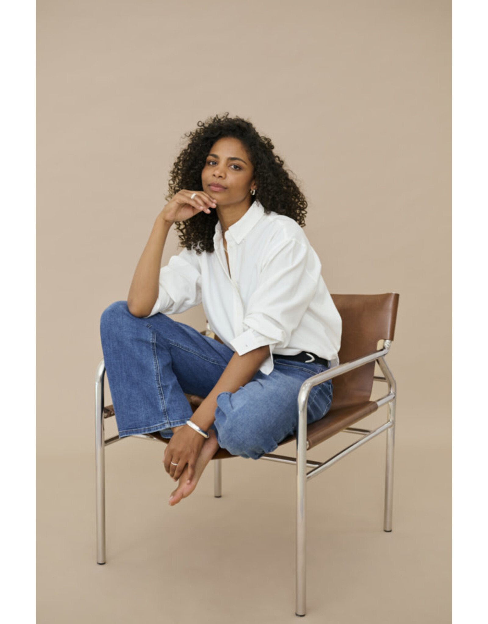 Kaffe Kaffe - Vaiana Shirt (Chalk)