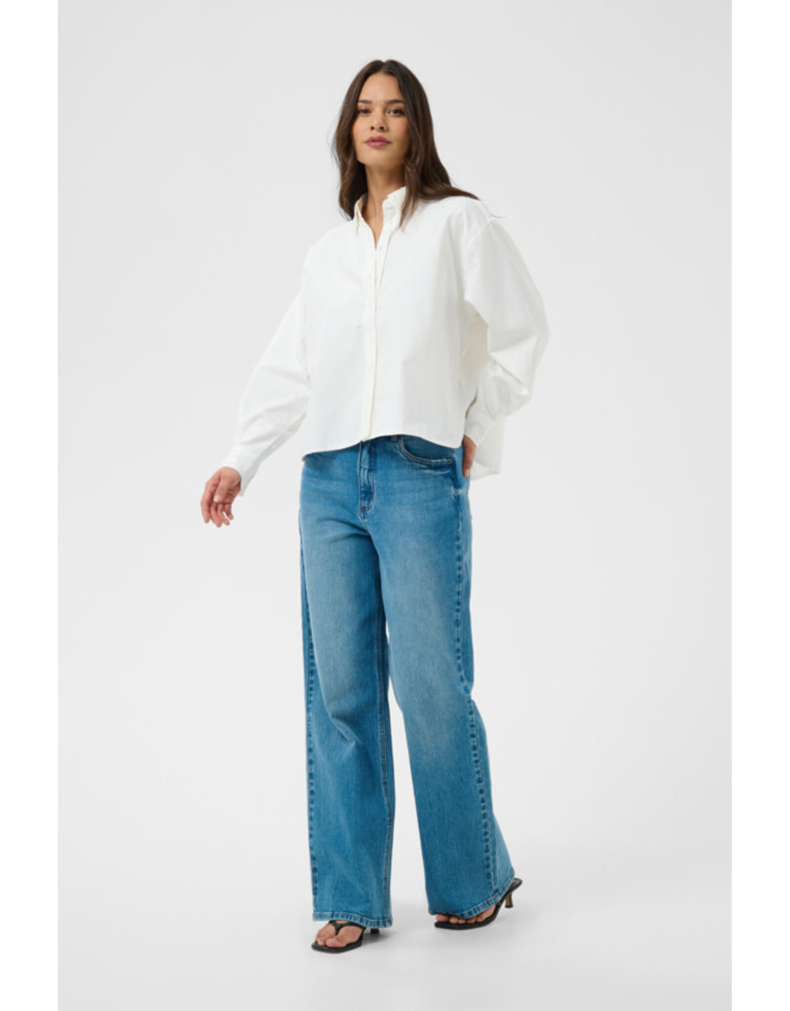 Kaffe Kaffe - Vaiana Shirt (Chalk)
