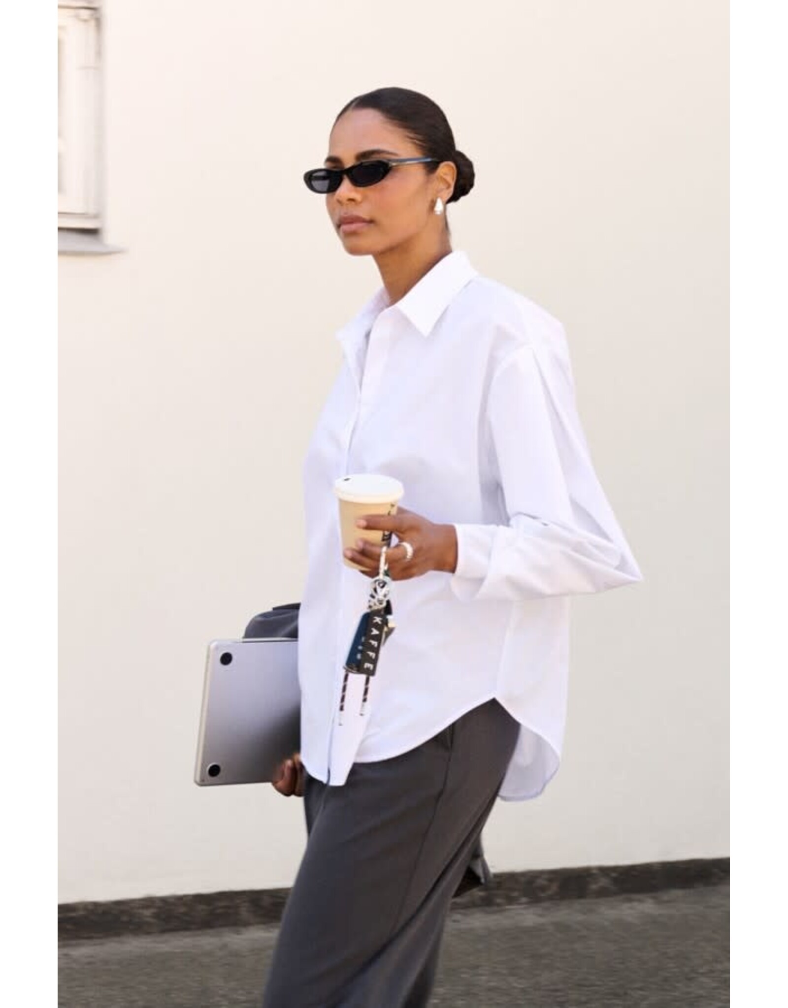 Kaffe Kaffe - Vaiana Shirt (Chalk)