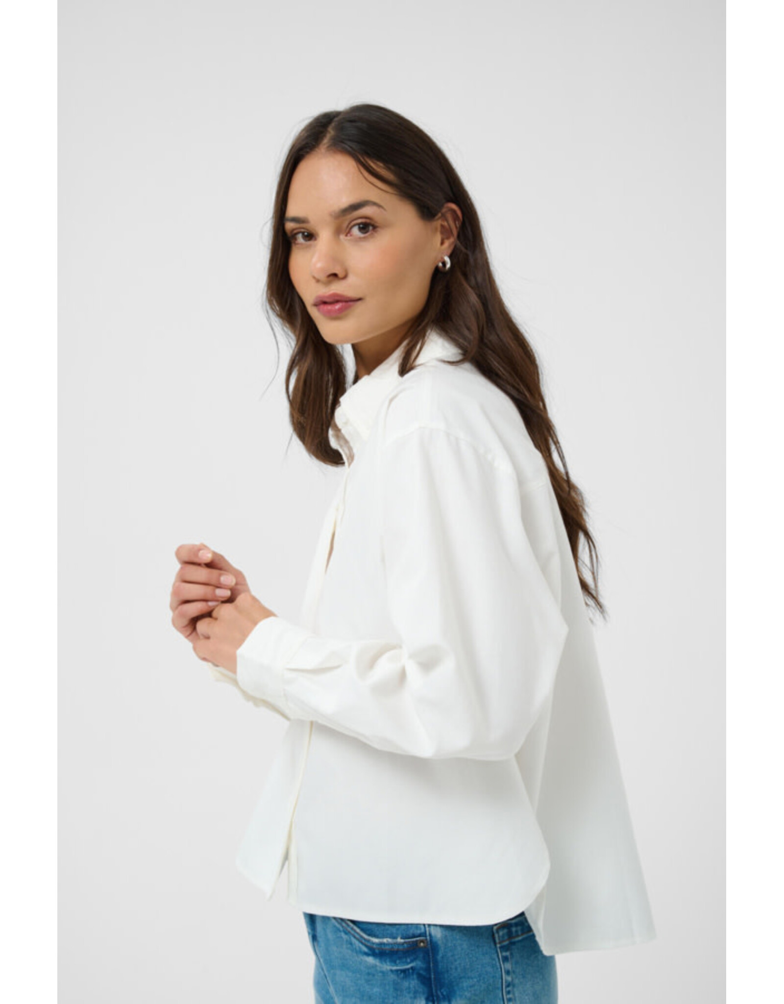 Kaffe Kaffe - Vaiana Shirt (Chalk)