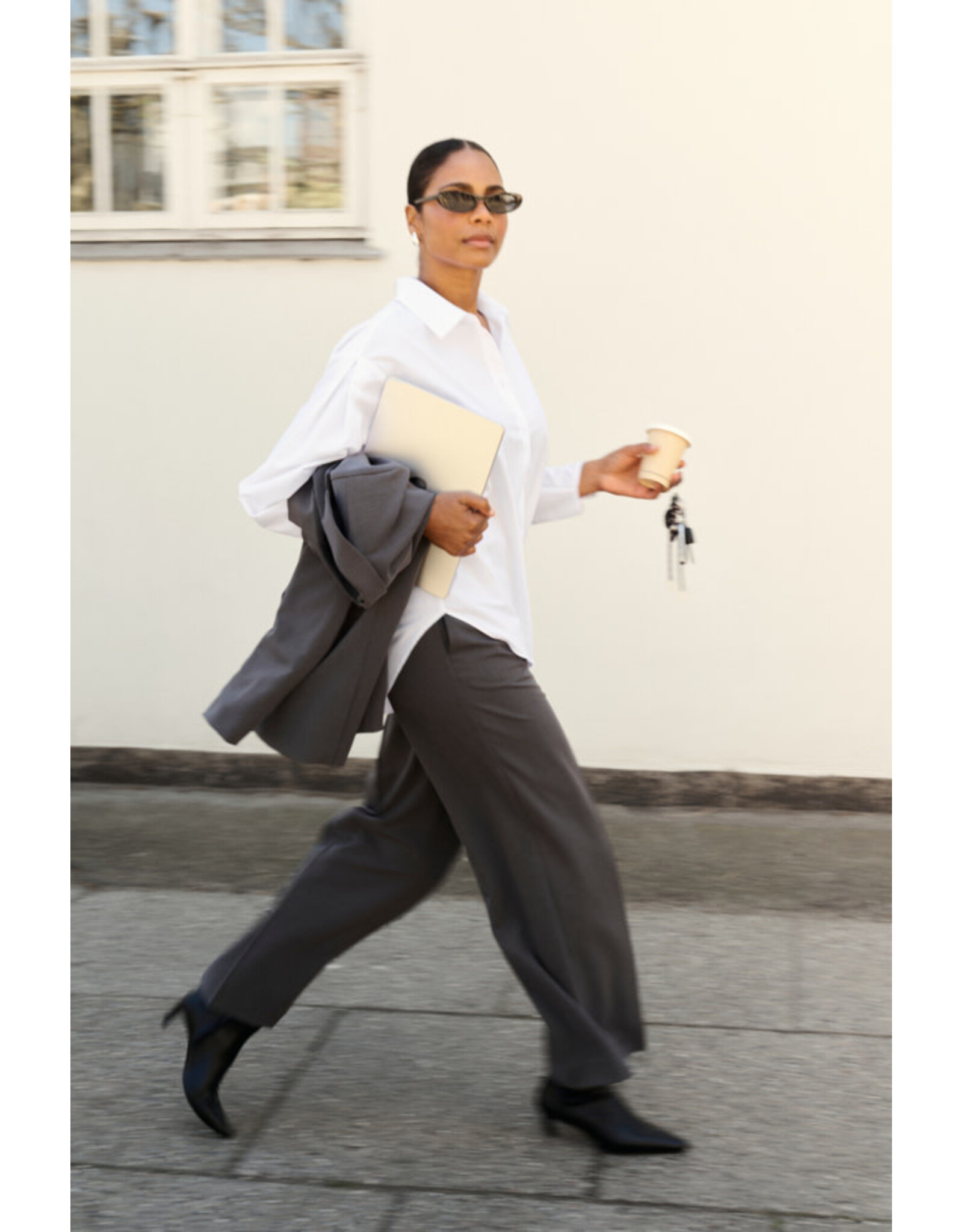 Kaffe Kaffe - Vaiana Shirt (Chalk)