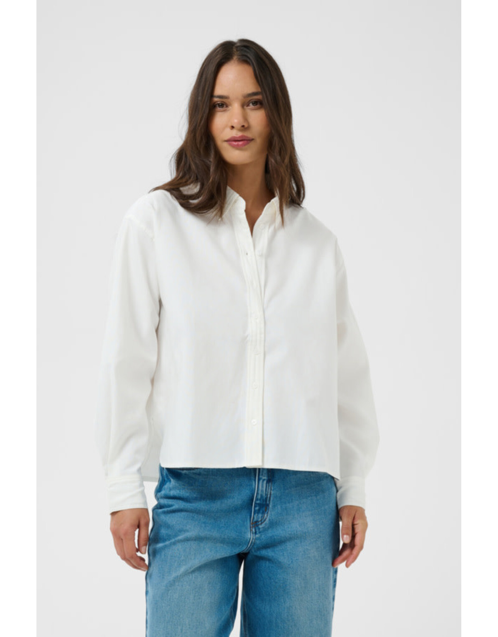 Kaffe Kaffe - Vaiana Shirt (Chalk)