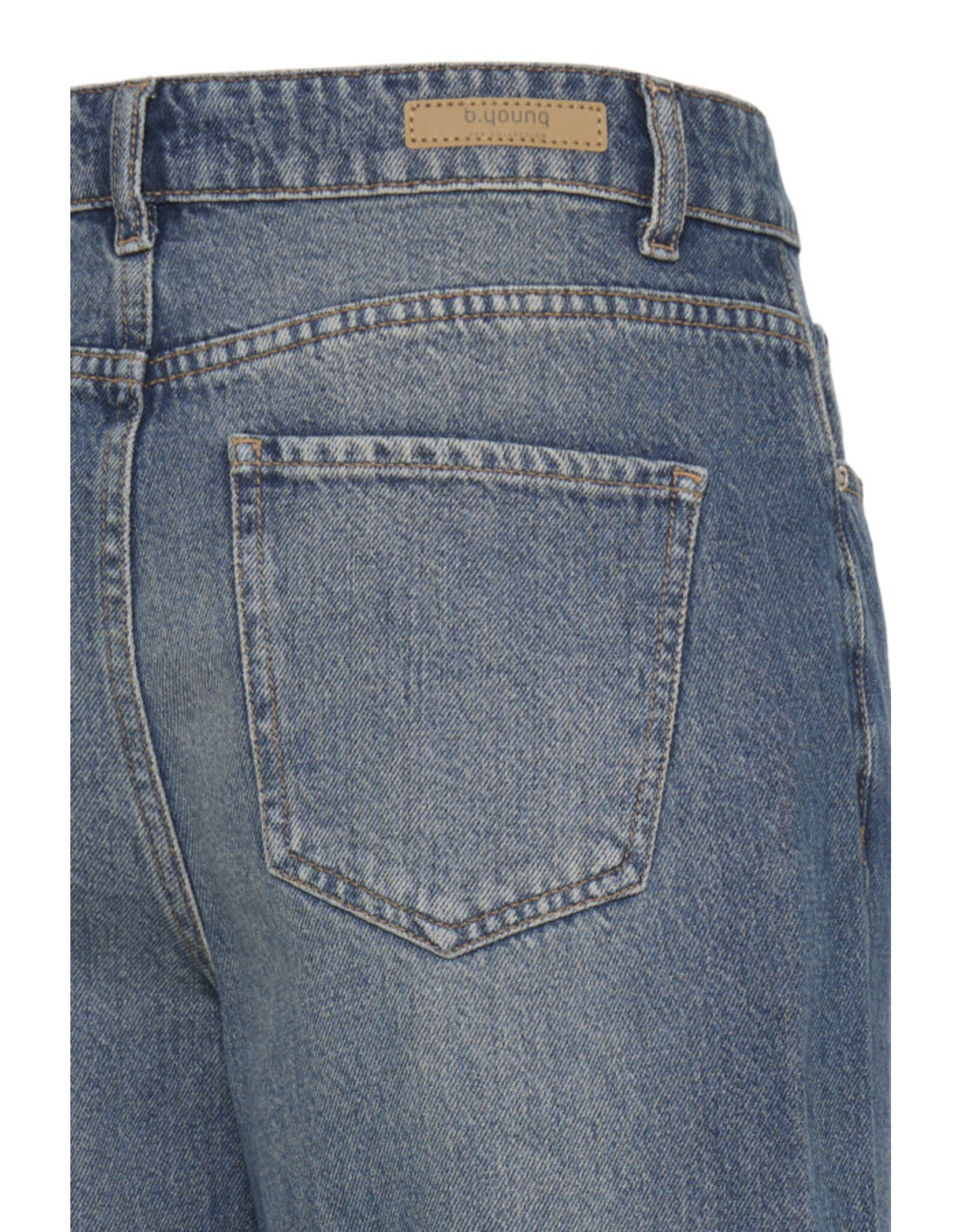 b.young b.young - Kalluna Barrel Jeans (Mid Blue Denim)