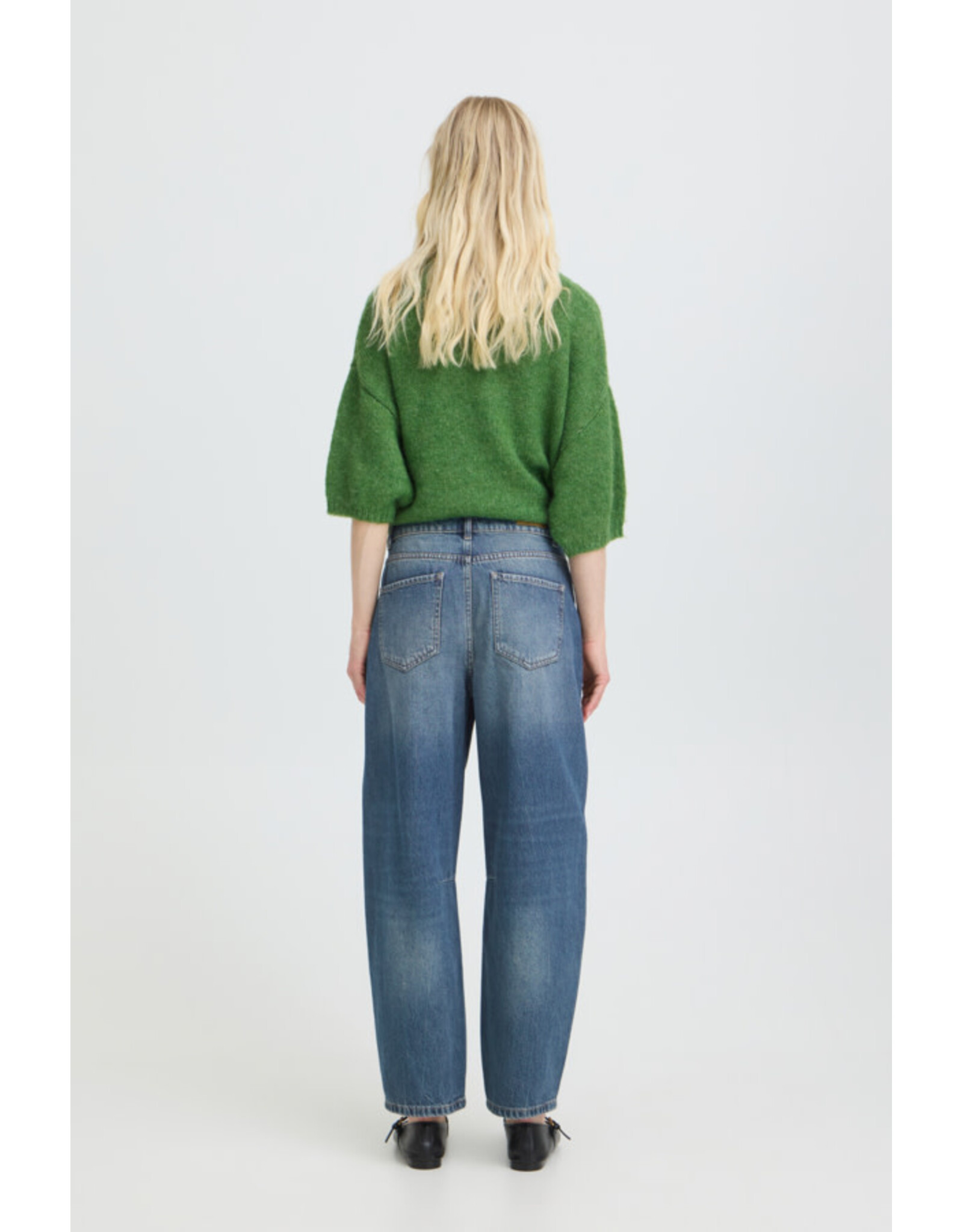 b.young b.young - Kalluna Barrel Jeans (Mid Blue Denim)