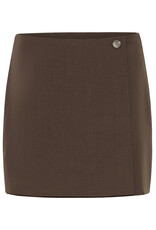 ICHI ICHI - Fava Short Skirt (Slate Brown)