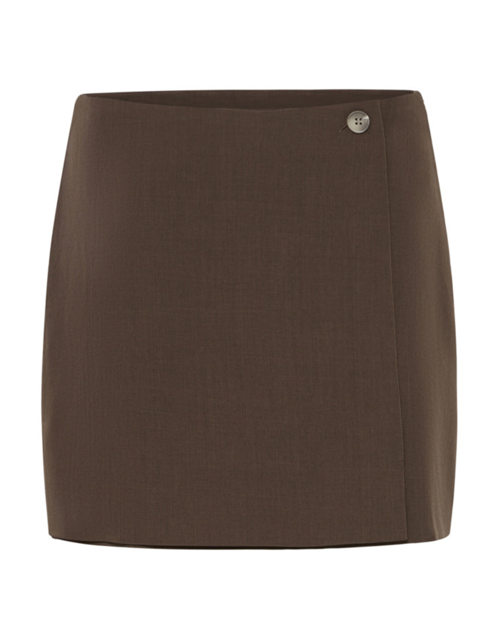 ICHI ICHI - Fava Short Skirt (Slate Brown)
