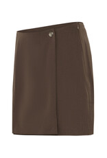 ICHI ICHI - Fava Short Skirt (Slate Brown)