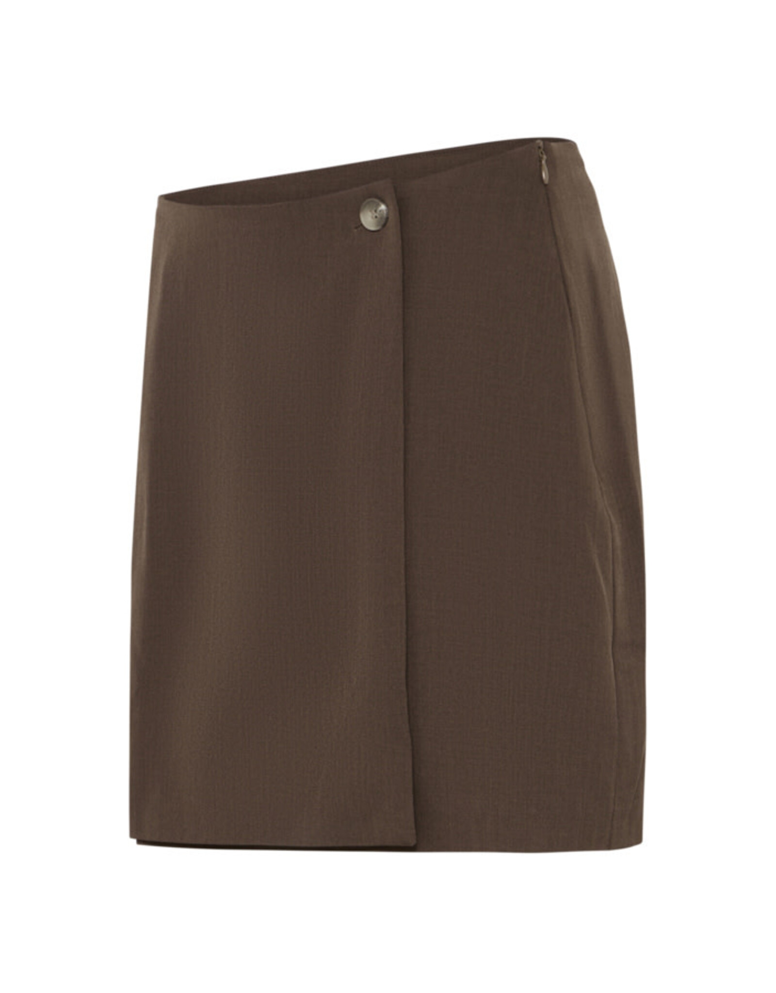 ICHI ICHI - Fava Short Skirt (Slate Brown)