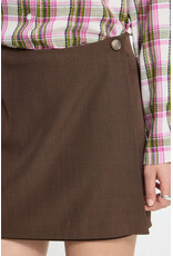 ICHI ICHI - Fava Short Skirt (Slate Brown)