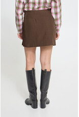 ICHI ICHI - Fava Short Skirt (Slate Brown)