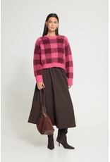 ICHI ICHI - Gafna Midi Skirt (Coffee Bean)