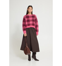 ICHI ICHI - Gafna Midi Skirt (Coffee Bean)