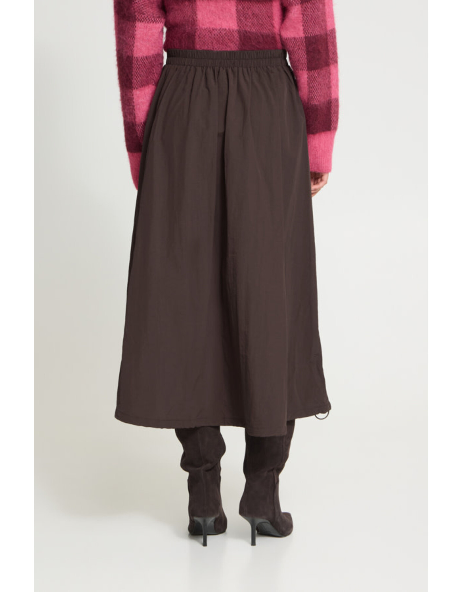 ICHI ICHI - Gafna Midi Skirt (Coffee Bean)