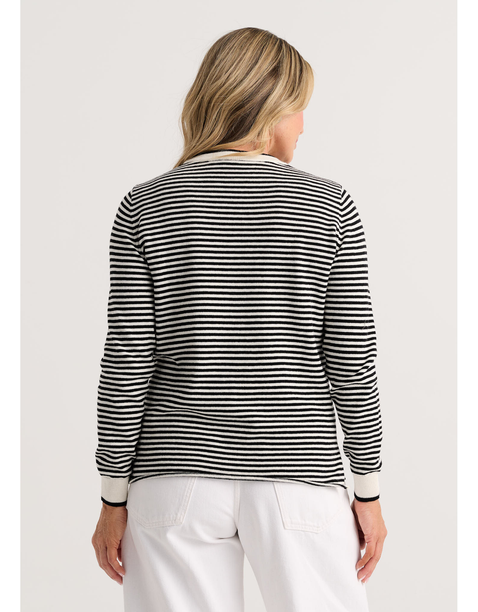 Zaket & Plover Zaket & Plover - Everyday Stripe Sweater (White)