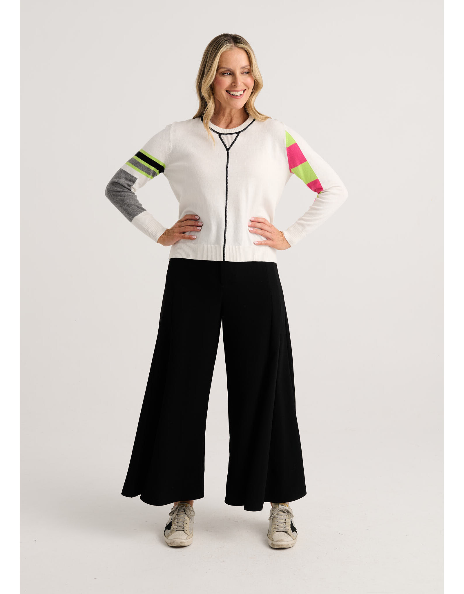 Zaket & Plover Zaket & Plover - Weekend Ease Sweater (White)