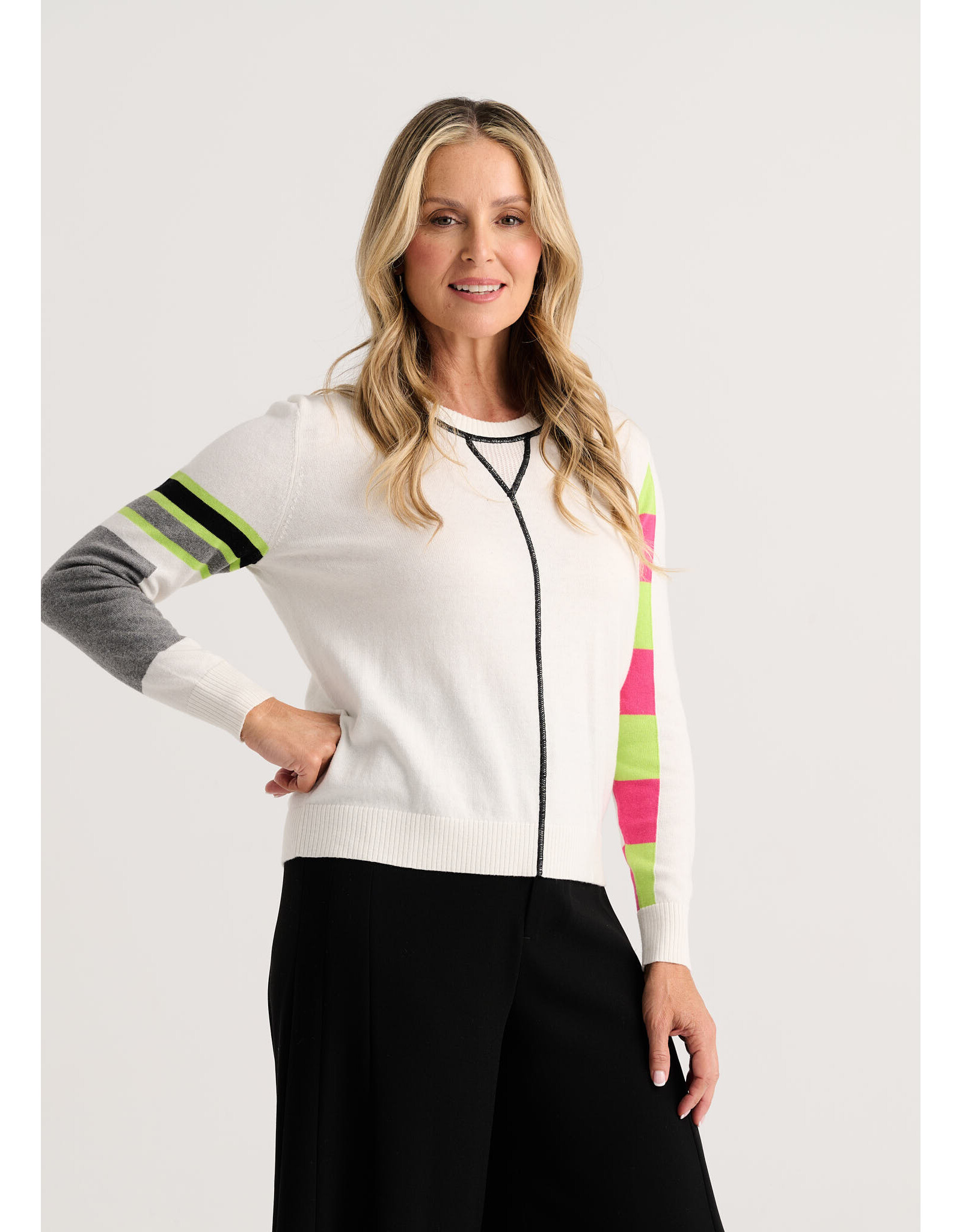 Zaket & Plover Zaket & Plover - Weekend Ease Sweater (White)
