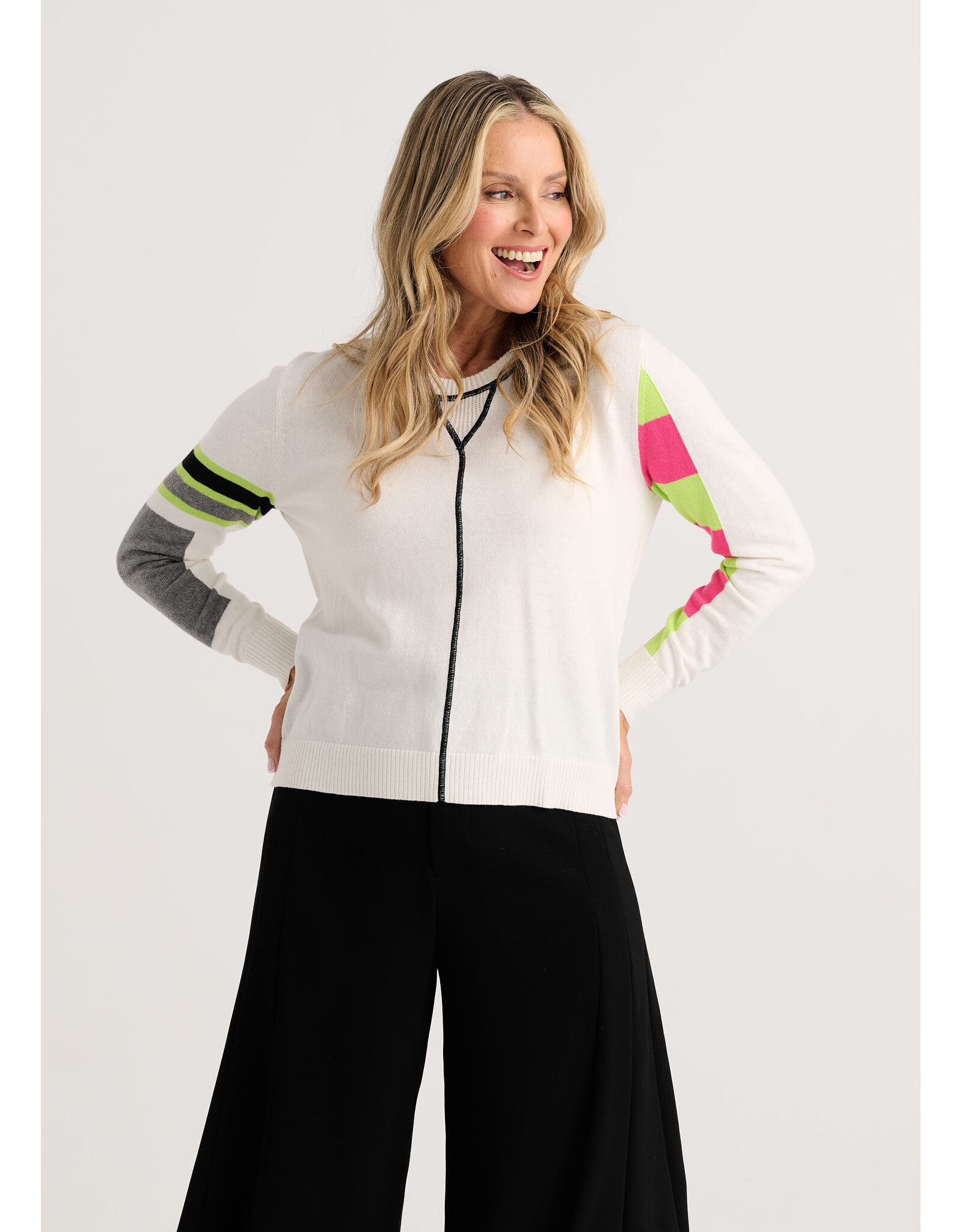 Zaket & Plover Zaket & Plover - Weekend Ease Sweater (White)