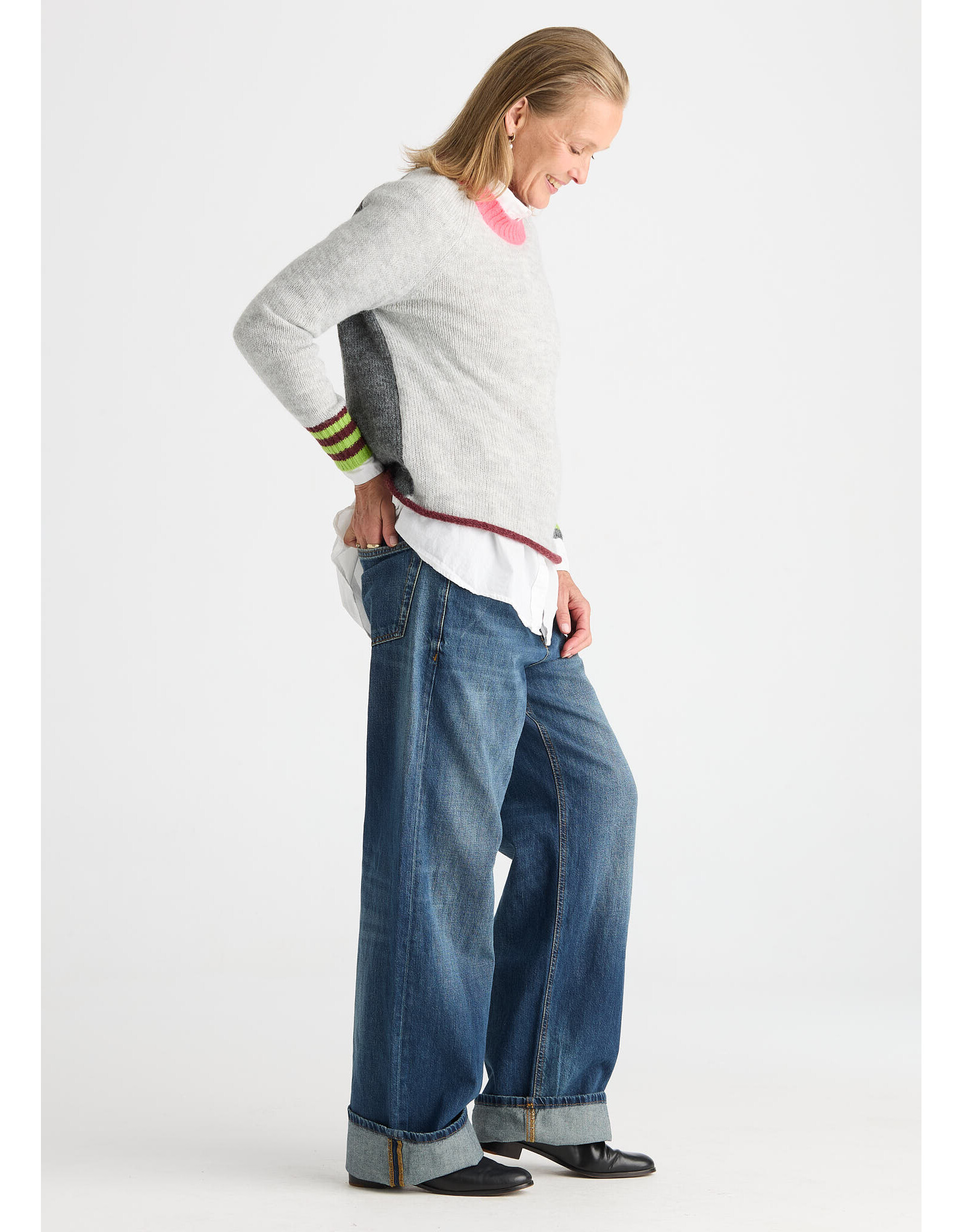 Zaket & Plover Zaket & Plover - Studio Pop Sweater (Lt Marl)