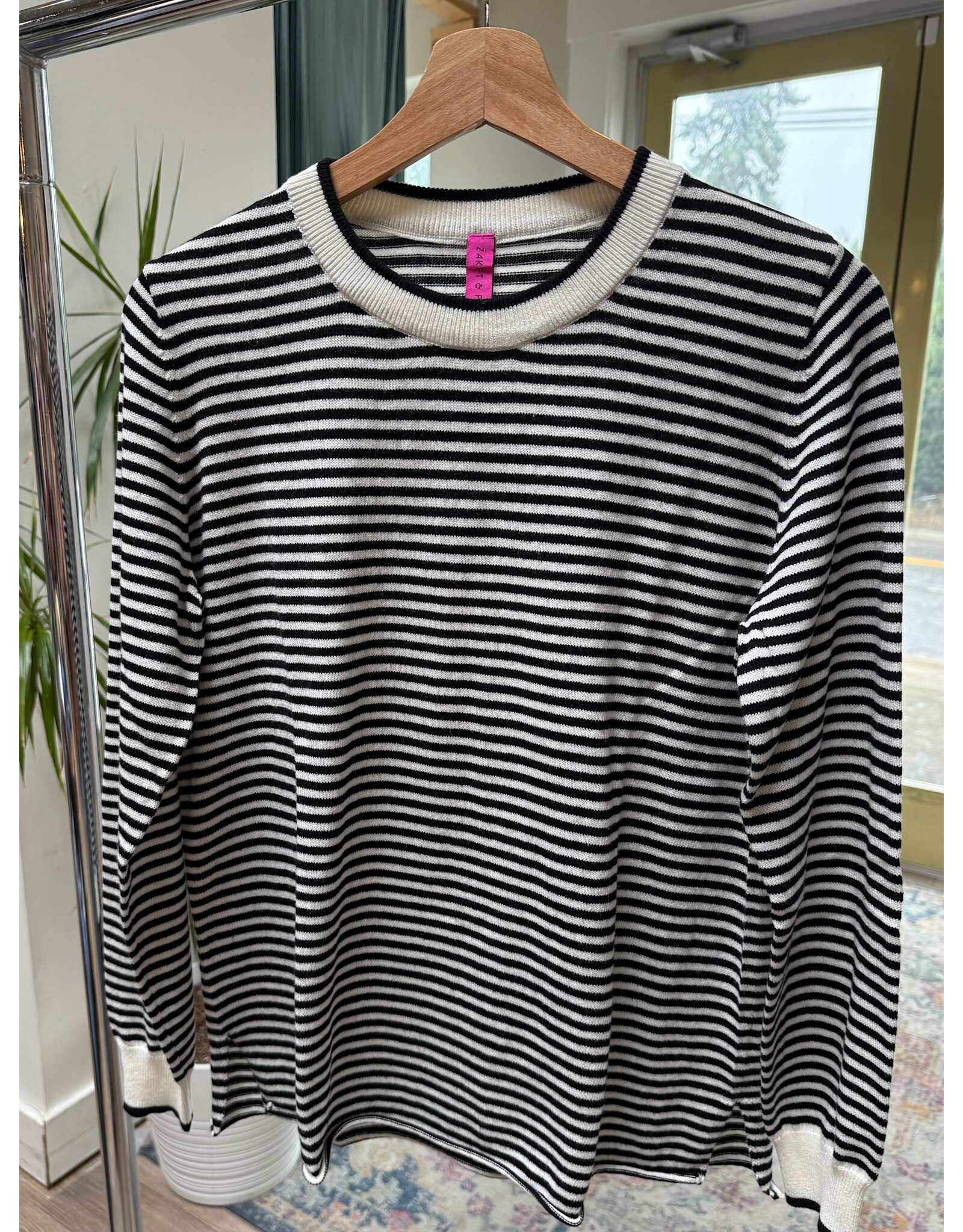 Zaket & Plover Zaket & Plover - Everyday Stripe Sweater (White)