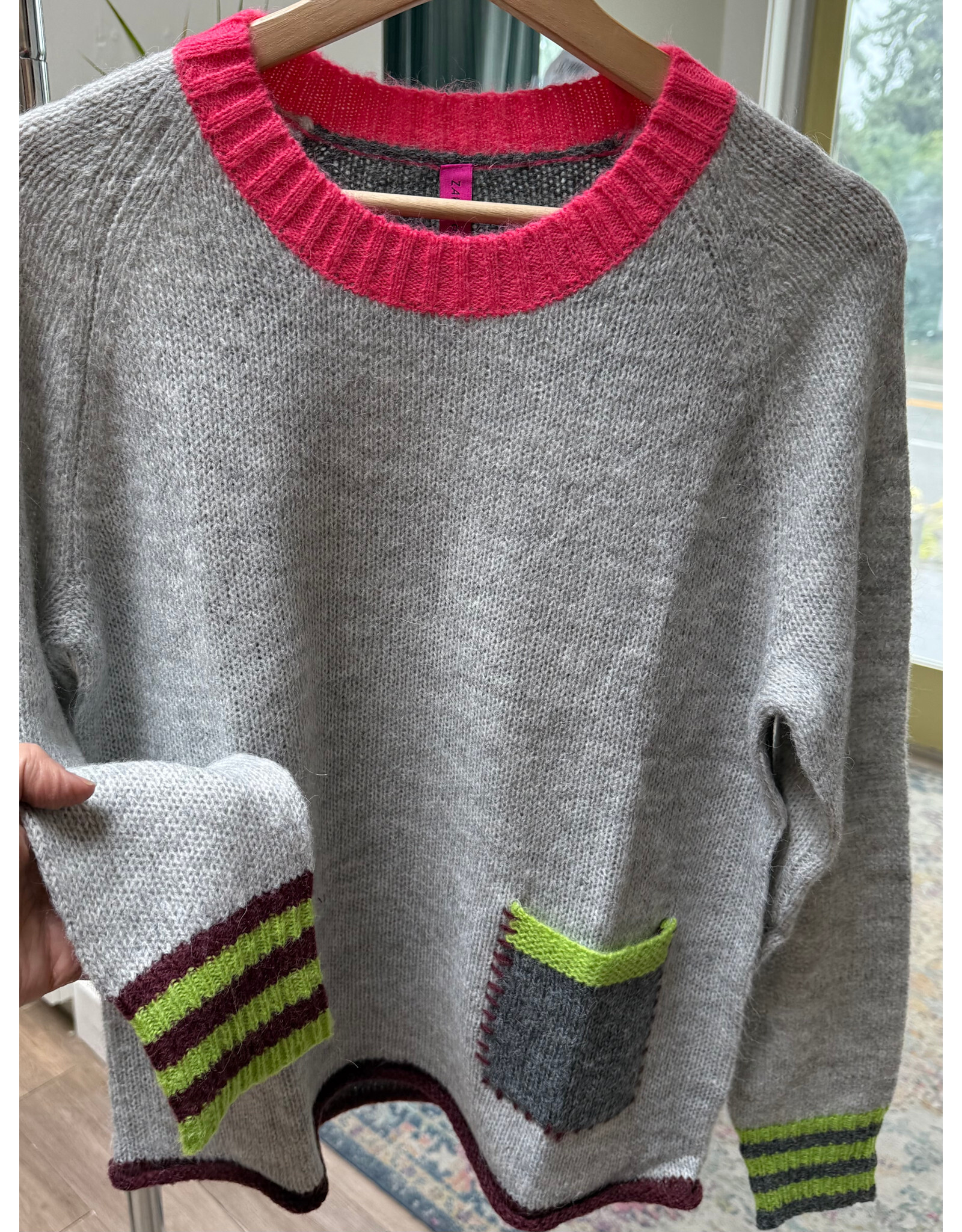 Zaket & Plover Zaket & Plover - Studio Pop Sweater (Lt Marl)