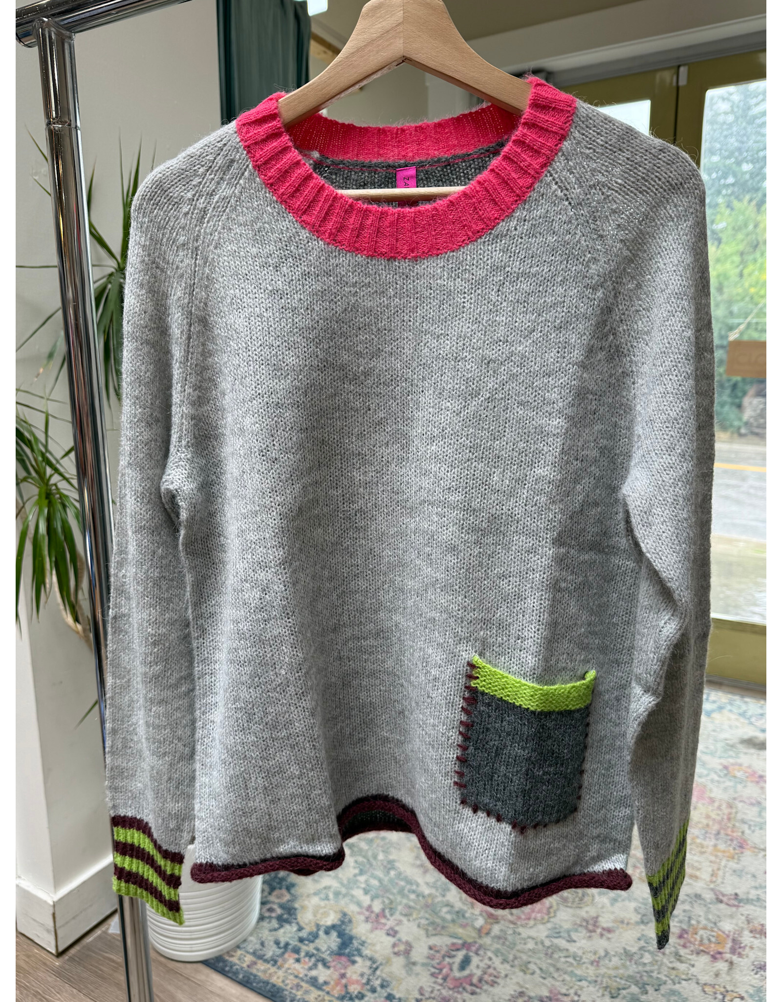 Zaket & Plover Zaket & Plover - Studio Pop Sweater (Lt Marl)