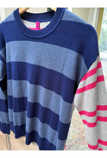b.young Zaket & Plover - Bold Stripe Sweater (Ocean)