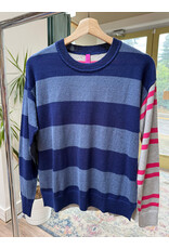 b.young Zaket & Plover - Bold Stripe Sweater (Ocean)