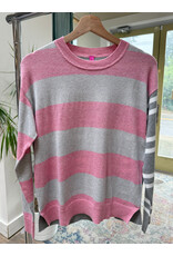 b.young Zaket & Plover - Bold Stripe Sweater (Heather Pink)