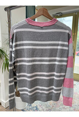 b.young Zaket & Plover - Bold Stripe Sweater (Heather Pink)