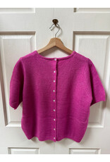 ICHI ICHI - Kamara Short Sleeve Sweater with Back Buttons (Meadow Mauve)