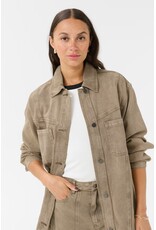 Kaffe Kaffe - Rania Denim Overshirt (Washed Light Brown)
