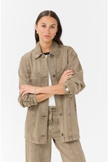 Kaffe Kaffe - Rania Denim Overshirt (Washed Light Brown)