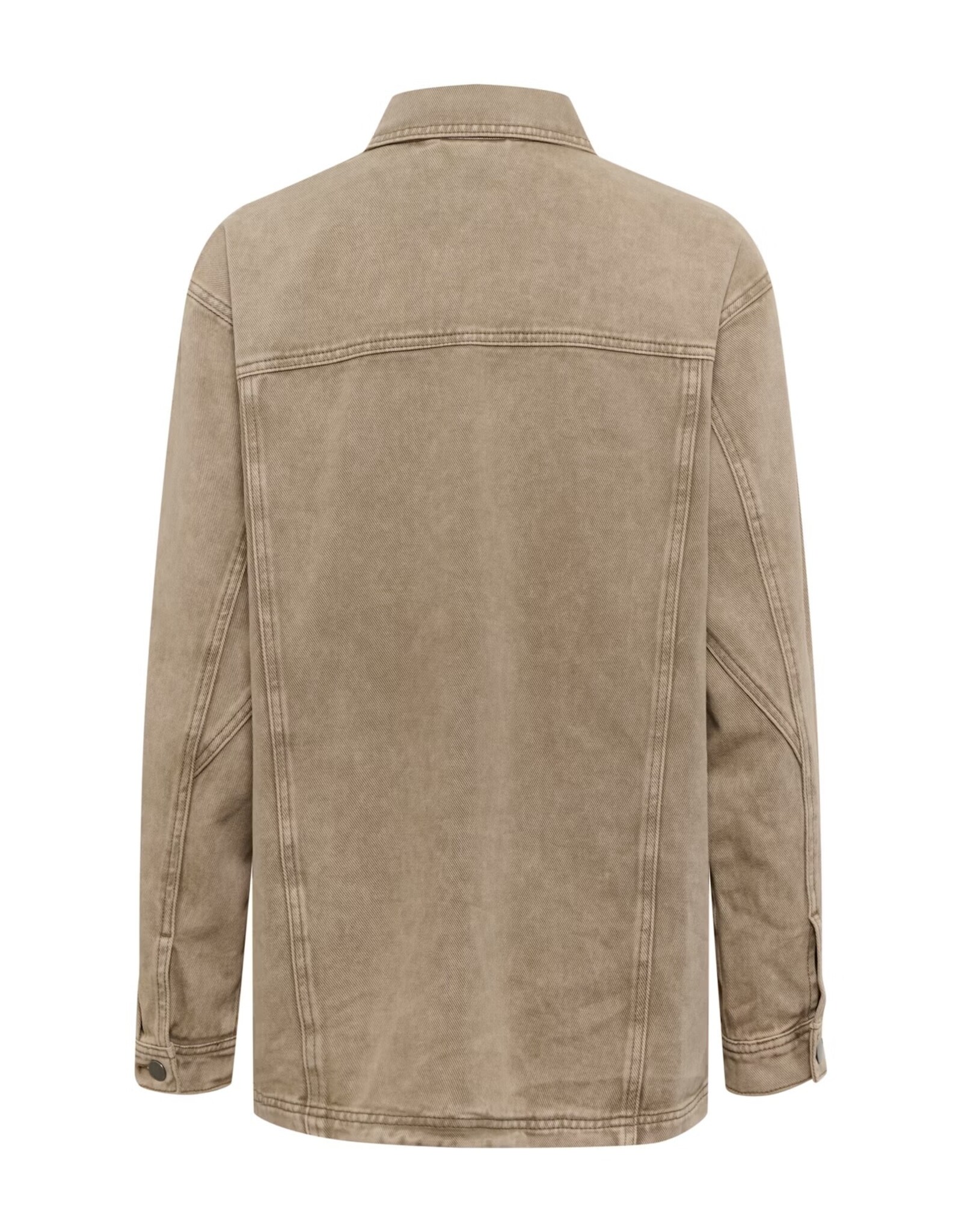 Kaffe Kaffe - Rania Denim Overshirt (Washed Light Brown)