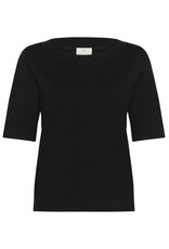 Kaffe Kaffe - Lizza Boatneck Solid Tee (Black Deep)