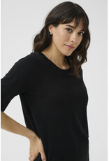 Kaffe Kaffe - Lizza Boatneck Solid Tee (Black Deep)