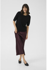 Kaffe Kaffe - Lizza Boatneck Solid Tee (Black Deep)